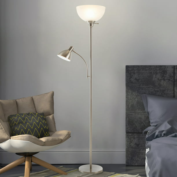 Torchiere Floor Lamp With Reading Light, Energy Efficient Torchiere Floor Lamps