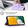 thumbnail image 4 of Compatible avec Samsung Galaxy A04S Étui en Cuir PU Classique Embossé avec Porte-Cartes Étui Antichoc, 4 of 5