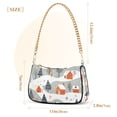 thumbnail image 3 of FORMRS Womens Shoulder Bag with Chain Strap Clutch Purse Cute Tote Handbag, Cartoon Orange Houses, 3 of 7