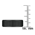 thumbnail image 3 of Mens 8mm Black Tungsten Band with Satin Finish, 3 of 6