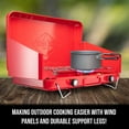 thumbnail image 3 of Hike Crew Camping Stove 2-Burner Portable Propane Burner with Igniter Wind Panels Foldable Legs Regulator, 3 of 6