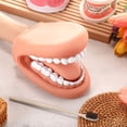 thumbnail image 3 of 1 Piezas de Marioneta de Boca con Dientes de Lengua Boca Marioneta de Mano Modelo de Boca Dental con Cepillo de Dientes para Niño Niña Herramienta Educativa, 3 of 7
