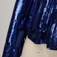 thumbnail image 7 of Sequin Fringe Jacket Shiny Disco Cowgirl Outfit Sparkly Theme Y2K 90s Streetwear Jacket Glitter Tassel Coat Long Sleeve Open Front Jacket Fall Outfits Blue One Size, 7 of 7