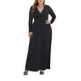 thumbnail image 2 of PCEAIIH Women's Long Sleeve Plus Size Dress Casual Maxi Dresses XL-5XL Soft with Pockets, 2 of 6