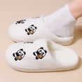 thumbnail image 2 of Wovix Women's Basic Slipper with Panda Graphic Soft Sole House Slippers Cozy on Fluffy Scuff Shoes Casual Relaxing Bedroom Shoes Lightweight House Shoes, 2 of 6