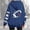 Blue, variant on Women’s Hoodie Sweatshirt Top for Women with Long Sleeve Football Graphic Pullover Modern Casual Apparel Blue S