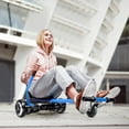 thumbnail image 4 of Hoverboard Seat Attachment For 6.5”-10” Hoverboard, EPCTEK Go Kart Conversion Kit, Accessory For self-stabilizing Scooter, Transform Your Hoverboard Into A Go Cart Blue, 4 of 5