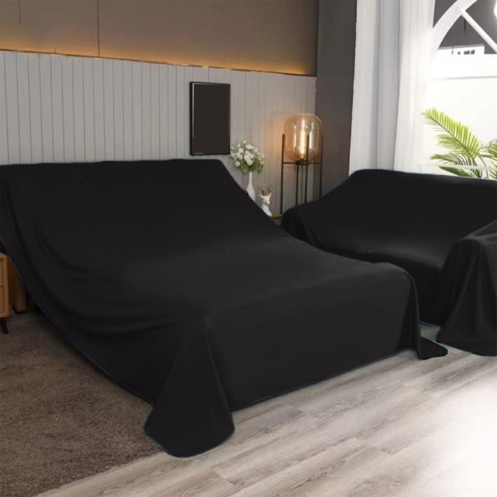 Lunxisen 1 pcs Duty Waterproof & Dustproof Sofa Storage Covers Mouldproof Bed Sofa Couch Furniture Protector Cover Shelter For Moving protection And Long Term Storage(2.4*2m)
