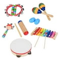 thumbnail image 1 of 13 Pcs Toddler Musical Instruments, Kids Drum Set, Colorful For Kids Children, 1 of 8