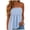 Light Blue, variant on Women Strapless Ruffle Tube Top Smocked Sleeveless Backless Flowy Hem Peplum Camisole Solid Color Casual Top (Pink, L)