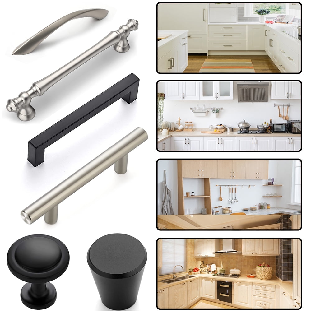 King&Charles Cabinet Hardware Jig, Aluminum Alloy Cabinet Handle Jig + Auto Hole Punch + Point Drils Bits, Use for Handles Knobs Pulls on Drawers/Doors, Wood Drilling Dowelling Guide Set.