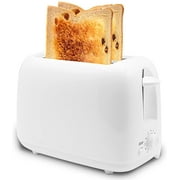 2 Slice Toaster, 1.3 Inches Wide Slot Toaster with 7 Shade Settings and Double Side Baking, Compact Bread Toaster with Removable Crumb Tray