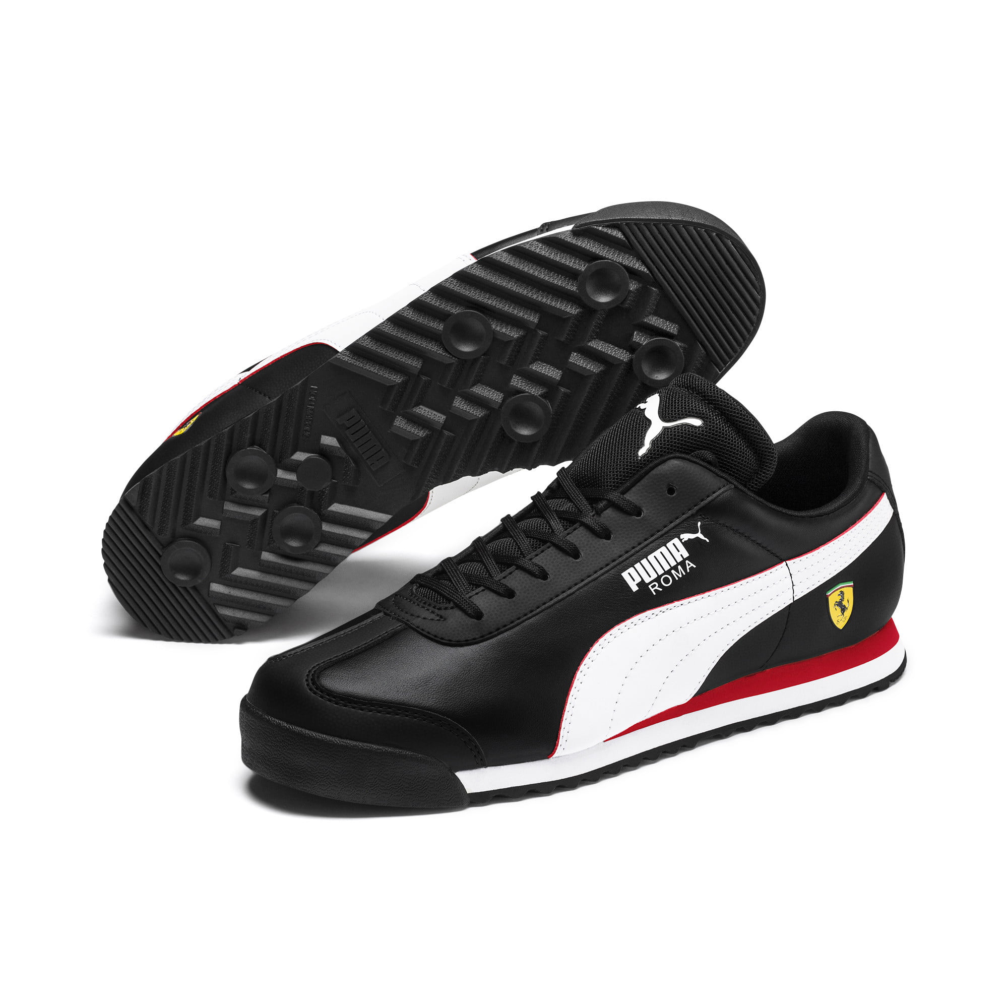 Puma SF Roma Ferrari Mens Shoes Black-White 306083-10