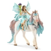 Schleich bayala Fairy Eyela Doll with Princess Unicorn Toy Figurine Playset and Accessories, 7" Tall x 6" Long, Kids Toys Gift for Girls & Boys Ages 5-12