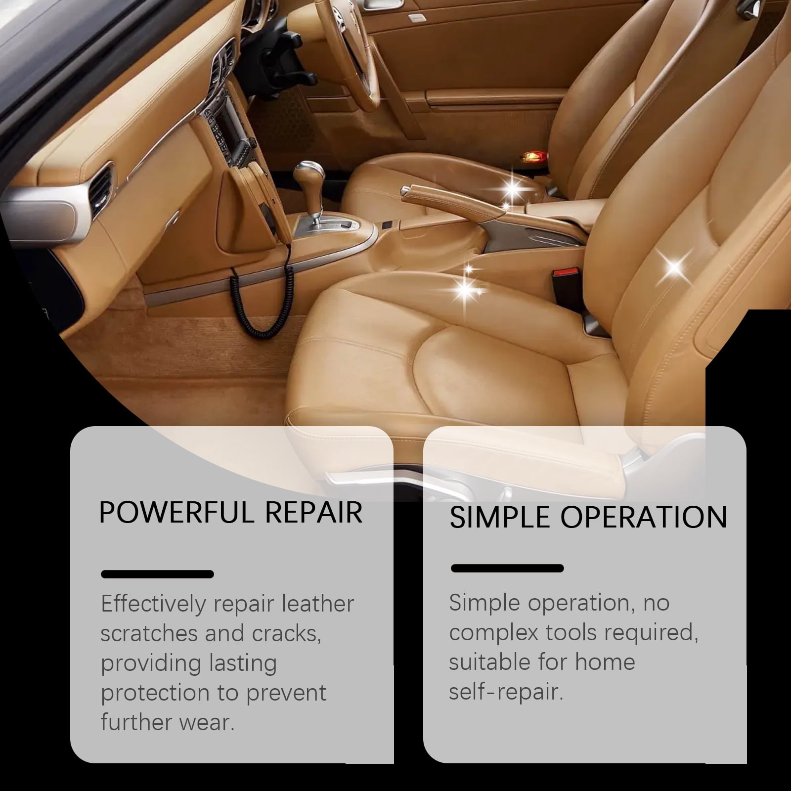 Rayhong car leather repair liquid, repair scratches and cracks, restore luster, wear-resistant leather repair glue