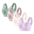 thumbnail image 3 of Ahdbta 4 Pack/5 Pack Womens Comfort Lightweight Wireless Bras Posture Correcting Bra Plus Size Full Coverage Soft Everyday Bra, 3 of 3
