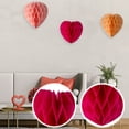 thumbnail image 5 of 5PCS Valentine's Day Decoration Set, Valentines Romantic Decorations, Engagement Decorations, Mother's Day Decoration, Pink Red and Rose Red Hanging Heart Honeycomb Decoration, 5 of 8
