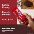 thumbnail image 6 of Quest Protein Bar, Chocolate Brownie, 20g Protein, Gluten Free, 4 Count, 6 of 11