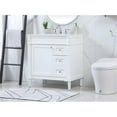 thumbnail image 2 of Elegant Decor Bennett 32" MDF Single Bathroom Vanity with Backsplash in White, 2 of 8