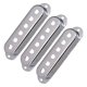 thumbnail image 1 of 3 tapas de latón para pastillas de mástil, puente y medio de guitarra eléctrica de 6 cuerdas Plata, 1 of 9