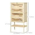 thumbnail image 3 of PawHut 47.25"H Fir Wood Hamster Cage Small Animals Play House, 3 of 10