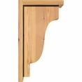 thumbnail image 3 of 7 1/2"W x 10"D x 18"H Newport Smooth Corbel w/Backplate, Western Red Cedar, 3 of 9