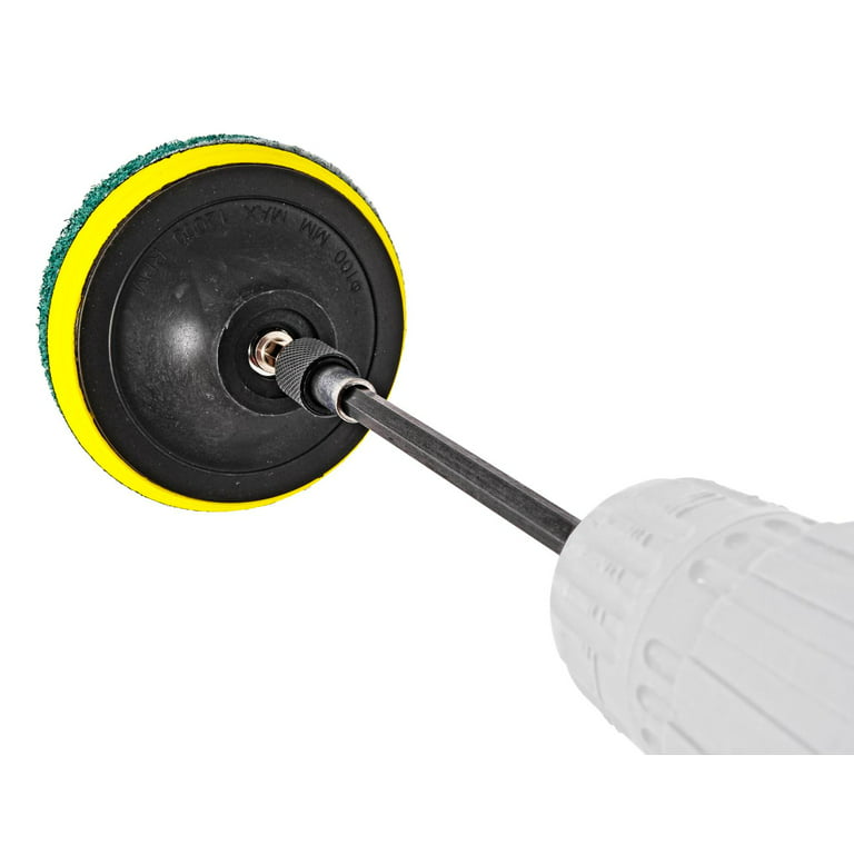 JEGS Power Tool Brush Set:Power Tool Brush Set  22-Piece Set Includes: (5)  Flat Disc Nylon Brushes, (1) Dome Shaped Nylon Brush, (2) Polishing Sponge  Discs, (15) Scrub Discs - Varying Hardness, (