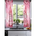 thumbnail image 2 of Valentine's Day Sheer Curtains 54 Inch Length 2 Panels Set for Living Room/Bedroom, Watercolor Gnomes Roses Love Romantic Kitchen Curtains Grommet Semi-Sheer Curtains Window Treatments 42"x54"x2, 2 of 7