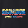 thumbnail image 3 of Wild Bobby Ecuador Flag Pride Graphic Vamos Ecuador Coat of Arms | Unisex Novelty Graphic T-Shirt | Soccer Football Fan Gift for Men Women Junior Fit V-Neck Tee, 3 of 5