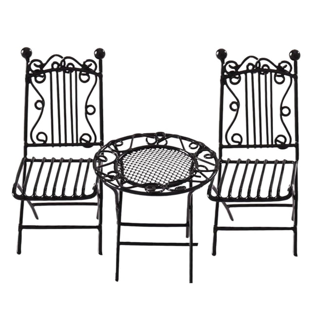 Muebles de Escritorio Hugo Modelo en miniatura 1:12 Negro