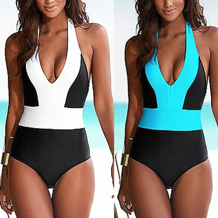 Swimsuit Women One Piece Plus Size Swimwear One Piece Bathing Suits Large Bust (Best Swimwear For Small Bust 2019)