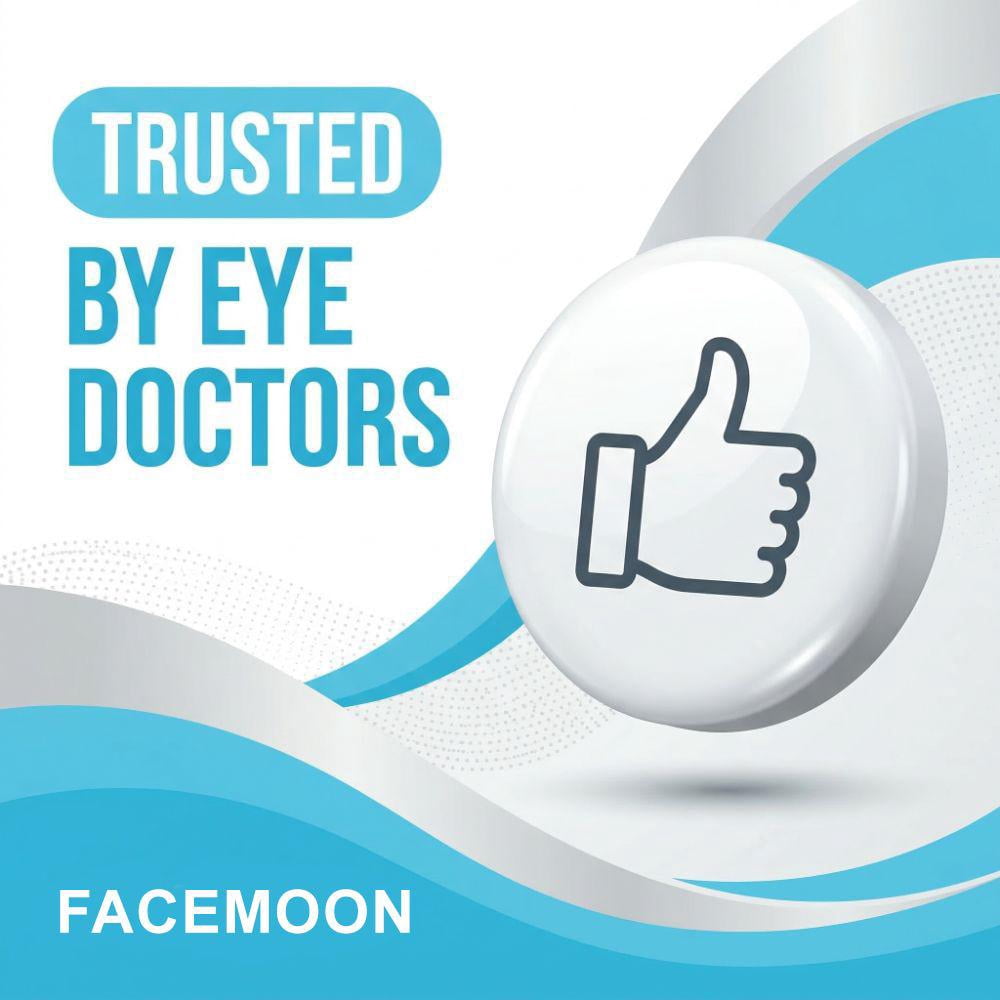 FACEMOON Reusable Gel Eye Mask, Compress for Puffy Eyes & Dark Circles, Travel-Friendly
