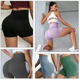 thumbnail image 4 of GAI YI Women's High-Waisted Biker Shorts 2-Pack - Seamless, Tummy Control & Booty Lifting for Workouts & Lounge, 4 of 6
