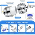 thumbnail image 5 of Anti-Limescale Shower Filter, Shower Filter, Shower Head Filter with 2 Cartridges, Shower Water Filter to Eliminate Chlorine and Fluoride, 5 of 5