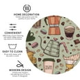 thumbnail image 4 of Balery 6 Pcs Coffee Makers Macaroons Chocolateleather Coasters Set, Drink Table Cup Coasters For Living Room Kitchen Coffee Decor, 4 of 9