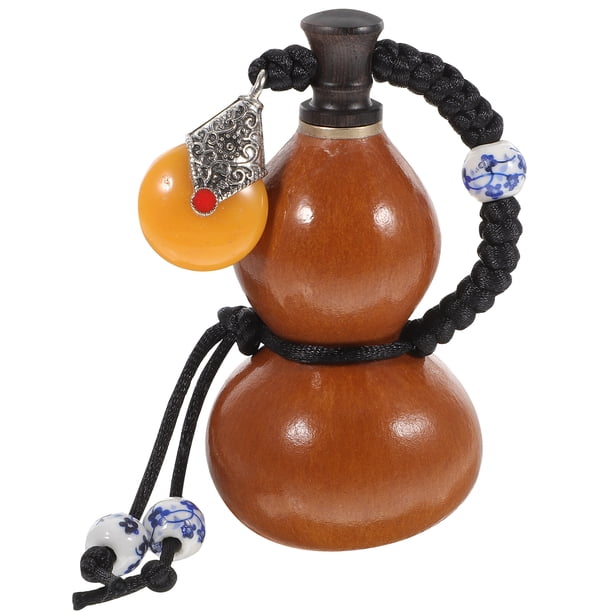 Botella de vino vacía botella de calabaza pequeña botella de uso múltiple decoración de calabaza natural