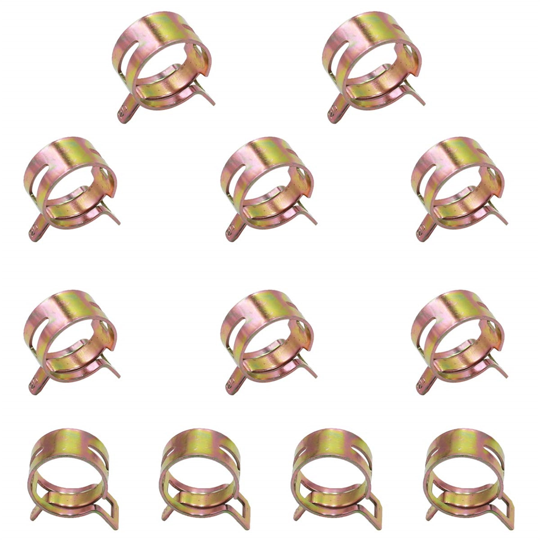 12 Pcs 20mm Spring Band Type Action Pipe Clamp, Air Hose Tube, Water