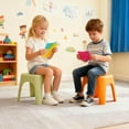 thumbnail image 5 of 6 Pack Plastic Stackable Stools, Linor 11.8 Inch Height Colorful Nesting Stools, Portable Backless Stool, Flexible Seating Chairs for School Home Office, 5 of 7