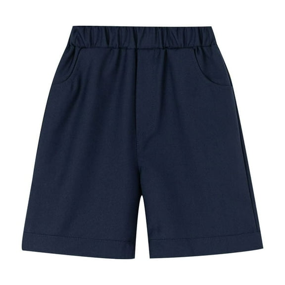 Lenpel Toddler Boys' Shorts Elastic Waist Quick Dry Pull on Running Athletic Shorts Children School Workout Shorts