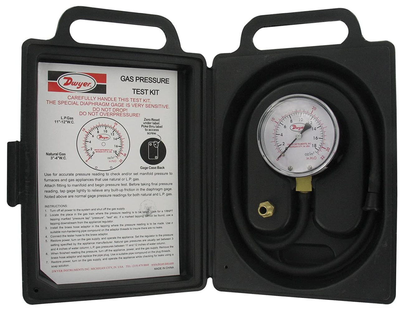 Uniweld Products 45503 Uni-weld Gas Pressure Test Kit for sale online 