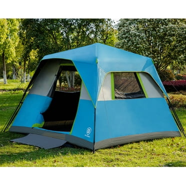 EVER ADVANCED 6 Person Blackout Camping Tent Instant Cabin Tents for ...