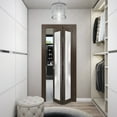 thumbnail image 2 of Sliding Closet Bi-fold Doors | Planum 2102 Chocolate Ash with Frosted Glass, 2 of 4