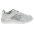thumbnail image 2 of Kensie Girl Lace Up Girls Casual Sneakers. (Little Kids Big Kids), White Silver, Size: 3, 2 of 7