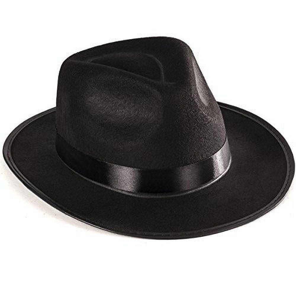 Funny Party Hats Black Fedora Felt Gangster Hat Gentlemen Hats