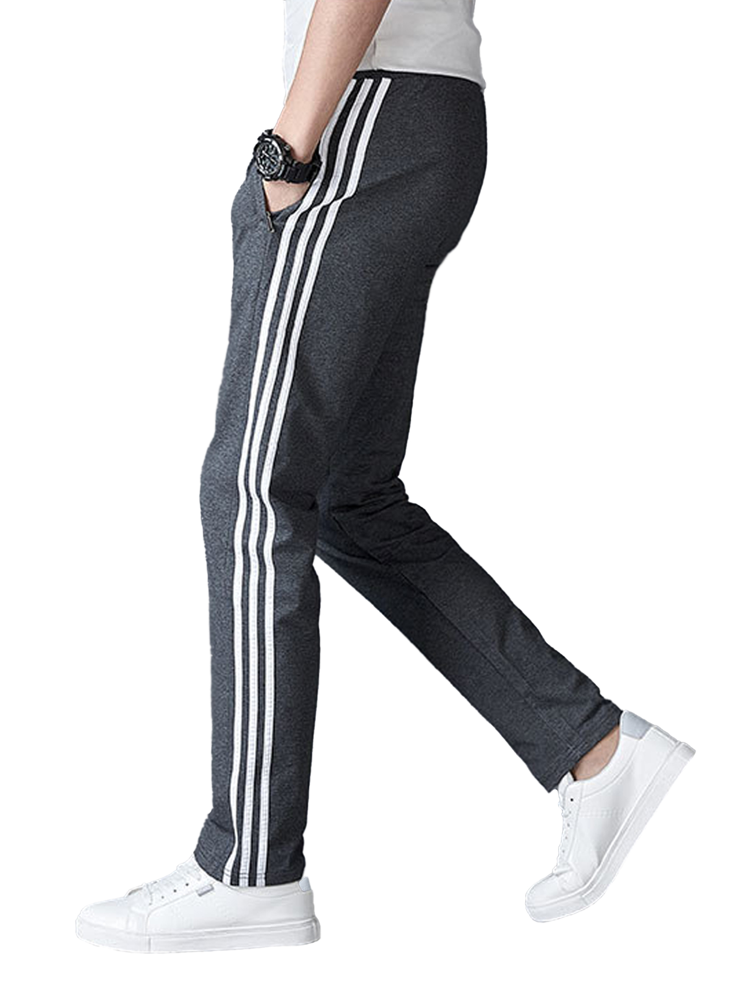 boys striped joggers