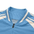 thumbnail image 5 of Guluxicc Men's Letterman Jackets with Pockets Full Zipper Color Block Long Sleeve Athletic Jackets for Everyday Outdoor Workout Wear Fall Winter Casual Jackets, 5 of 7