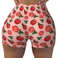 thumbnail image 2 of Haiem Tomatoes No Front Seam Biker Shorts for Women Yoga Workout Gym Bike Shorts with Tummy Control Moisture-Wicking-XX-Large, 2 of 9