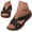 Black, variant on Women's Summer Wedg𝖾 Sandals - Comfort Slip-Ons Flower Platform Sandals with Arch-Support Dressy Casual Wide Width Beach Boho Shoes