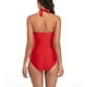 thumbnail image 3 of Traje de baño sexy, traje de baño de una pieza con escote en V para mujer, traje de baño de diseño aerodinámico, 3 of 5