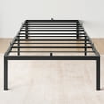 thumbnail image 2 of Base de Cama Metálica Reforzada Tamaño Full | Diseño Bajo, Soportes de Acero, Sin Necesidad de Somier, Silenciosa, Fácil de Armar, Color Negro, 2 of 20